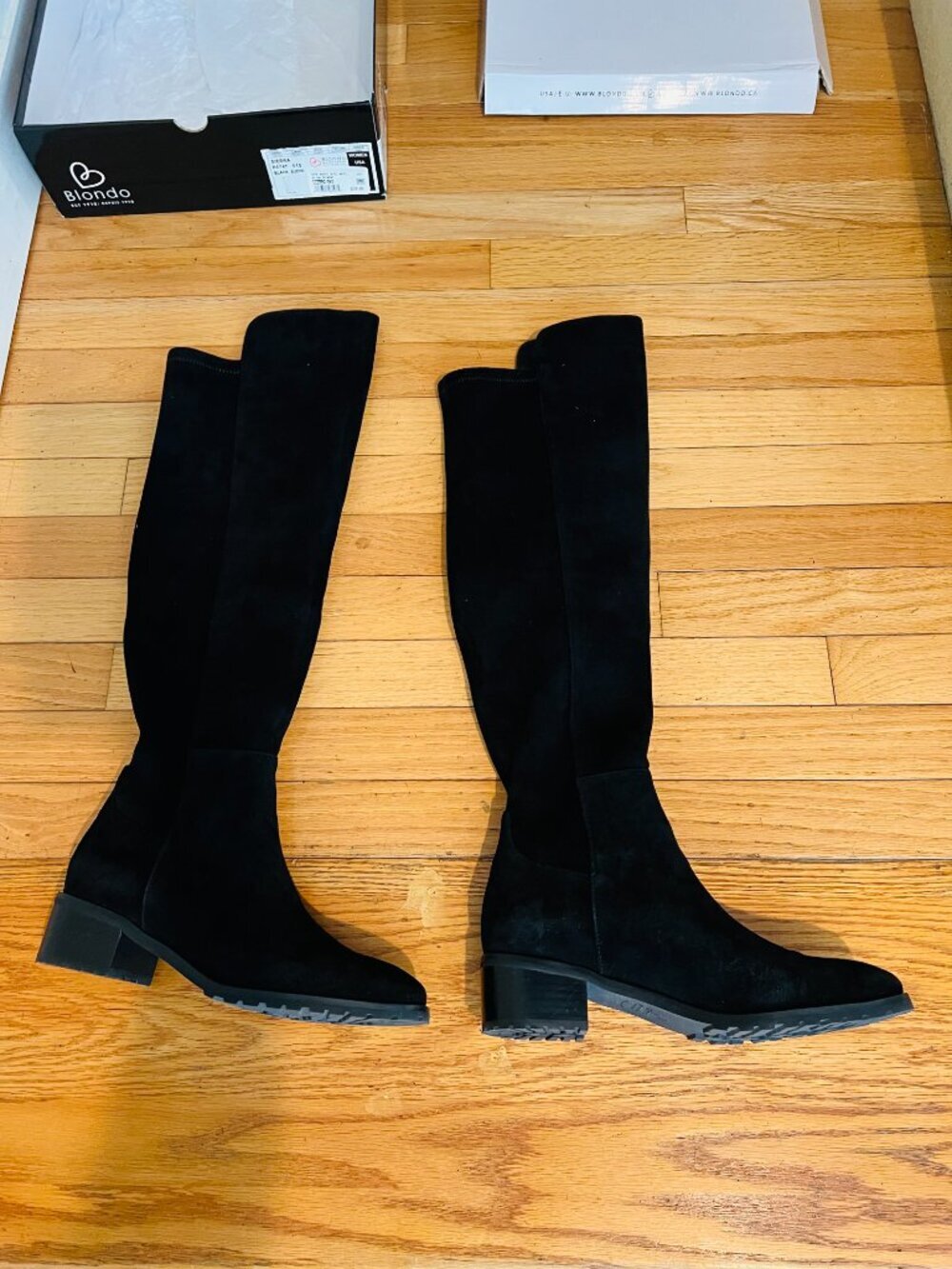Blondo Women's Sierra Waterproof Black Suede Boot Size 9 M